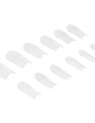 NeoNail Flexi Tips Invisible umetni nohti vrsta 02 Clear Square 300 kos