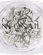 NeoNail Nail Art 3D Bows okrasek za nohte odtenek Silver 1 kos