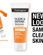 Neutrogena Clear & Defend 0.5% Salicylic Acid vlažilna krema brez olja 50 ml
