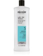 Nioxin System 3 Scalp + Hair Shampoo čistilni šampon za barvane redke lase 1000 ml