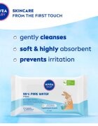 Nivea BABY Pure Water osvežilni vlažilni robčki 57 kos