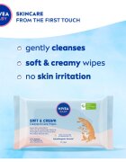Nivea BABY Soft & Cream otroški nežni vlažni robčki 2x57 kos