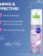 Nivea Caring čistilna pena za obraz za suho in občutljivo kožo 150 ml