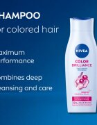 Nivea Color Brilliance negovalni šampon za barvane lase 400 ml