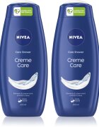 Nivea Creme Care kremasti gel za prhanje ugodno pakiranje 2 x 500 ml