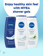 Nivea Creme Soft negovalni gel za prhanje ugodno pakiranje 2 x 500 ml