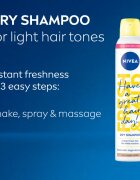 Nivea Fresh Revive suhi šampon za povečanje volumna Light Tones 200 ml