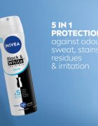 Nivea Invisible Black & White Pure antiperspirant in deodorant proti belim in rumenim madežem 150 ml