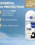 Nivea Invisible Black & White Silky Smooth anti-transpirant roll-on za ženske 50 ml