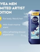 Nivea MEN Cool Marine gel za prhanje za telo in lase 250 ml