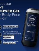 Nivea MEN Deep gel za prhanje za moške 250 ml