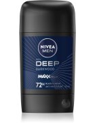 Nivea MEN Deep trdi antiperspirant za moške Black Carbon Dark Wood 50 ml