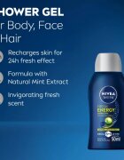 Nivea MEN Fresh Energy gel za prhanje za moške 50 ml