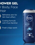 Nivea MEN Fresh Kick gel za prhanje za moške 250 ml