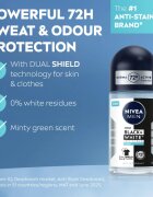 Nivea MEN Invisible Black & White Fresh anti-transpirant roll-on za moške 50 ml