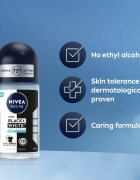 Nivea MEN Invisible Black & White Fresh anti-transpirant roll-on za moške 50 ml
