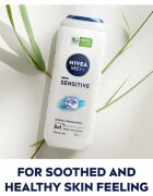 Nivea MEN Sensitive gel za prhanje za telo in lase ugodno pakiranje