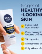 Nivea MEN Sensitive zaščitna krema za moške SPF 15 75 ml