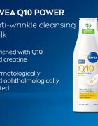 Nivea Q10 Power čistilni losjon za obraz proti gubam 200 ml