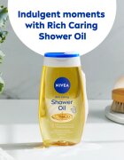 Nivea Rich Care olje za prhanje za suho kožo 3 x 200 ml