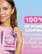 Nivea Rose Touch vlažilna tekstilna maska 1 kos