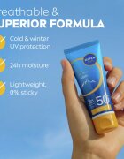 Nivea SUN Alpin krema za obraz za sončenje proti mrazu in vetru SPF 50+ 40 ml