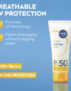 Nivea SUN Anti-Age Q10 krema za obraz za sončenje proti gubam SPF 50+ 40 ml