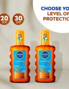 Nivea SUN Protect & Bronze suho olje za sončenje SPF 20 200 ml