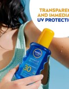 Nivea SUN Protect & Dry Touch nevidno pršilo za sončenje SPF 30 200 ml