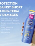 Nivea SUN Protect & Moisture losjon za sončenje SPF 20 200 ml