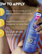 Nivea SUN Protect & Moisture vlažilni losjon za sončenje SPF 30 400 ml