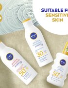 Nivea SUN Sensitive Immediate losjon za sončenje za občutljivo kožo SPF 50+ 200 ml