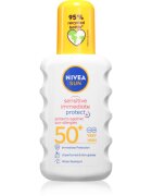 Nivea SUN Sensitive Immediate zaščitno pršilo za sončenje SPF 50+ 200 ml