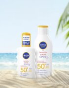 Nivea SUN Sensitive Immediate zaščitno pršilo za sončenje SPF 50+ 200 ml