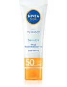 Nivea SUN Sensitive zaščitna krema za obraz za občutljivo kožo SPF 50 50 ml
