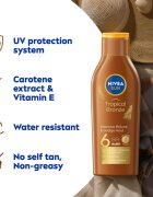 Nivea SUN Tropical Bronze losjon za sončenje SPF 6 200 ml