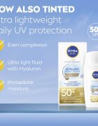 Nivea SUN Ultra Light lahki tonirani fluid SPF 50+ odtenek Medium 40 ml