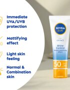 Nivea SUN UV FACE lahka matirajoča krema za obraz za sončenje SPF 50 50 ml