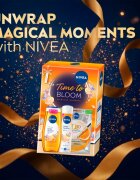 Nivea Time to Bloom darilni set za telo in obraz