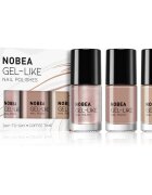 NOBEA Day-to-Day 3-Piece Gel-like Nail Polish set set lakov za nohte Coffee Time