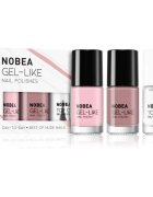 NOBEA Day-to-Day 3-Piece Nail Polish set with Top coat set lakov za nohte Best of Nude Nails
