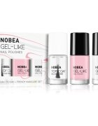 NOBEA Day-to-Day 3-Piece Nail Polish set with Top coat set lakov za nohte French manicure set