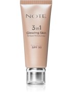 Note Cosmetique 3 in 1 Glowing Skin tonizirajoča vlažilna krema za osvetlitev kože SPF 50 30 ml