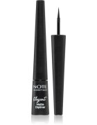 Note Cosmetique Elegant Matte Dipliner tekoče črtalo za oči z mat finišem odtenek 01 Coal Black 25 ml