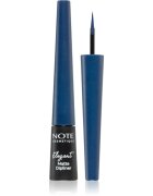 Note Cosmetique Elegant Matte Dipliner tekoče črtalo za oči z mat finišem odtenek 03 Navy Blue 2.5 ml