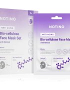 Notino Anti-Aging Bio-Cellulose Face Mask with Retinol set mask iz platna proti gubam