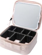 Notino Beauty Box With LED Mirror kozmetični kovček z LED ogledalom Pink 1 kos