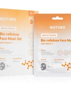 Notino Brightening Bio-Cellulose Face Mask with Vitamin C set mask iz platna za osvetlitev kože