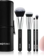 Notino Makeup Brushes Essential Professional Make-Up Brushes & Sponge Set set čopičev z etuijem 5 kos