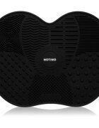 Notino Makeup Brushes Silicone Cleaning Mat For Make-Up Brushes krtačka za čiščenje čopičev Black 1 kos